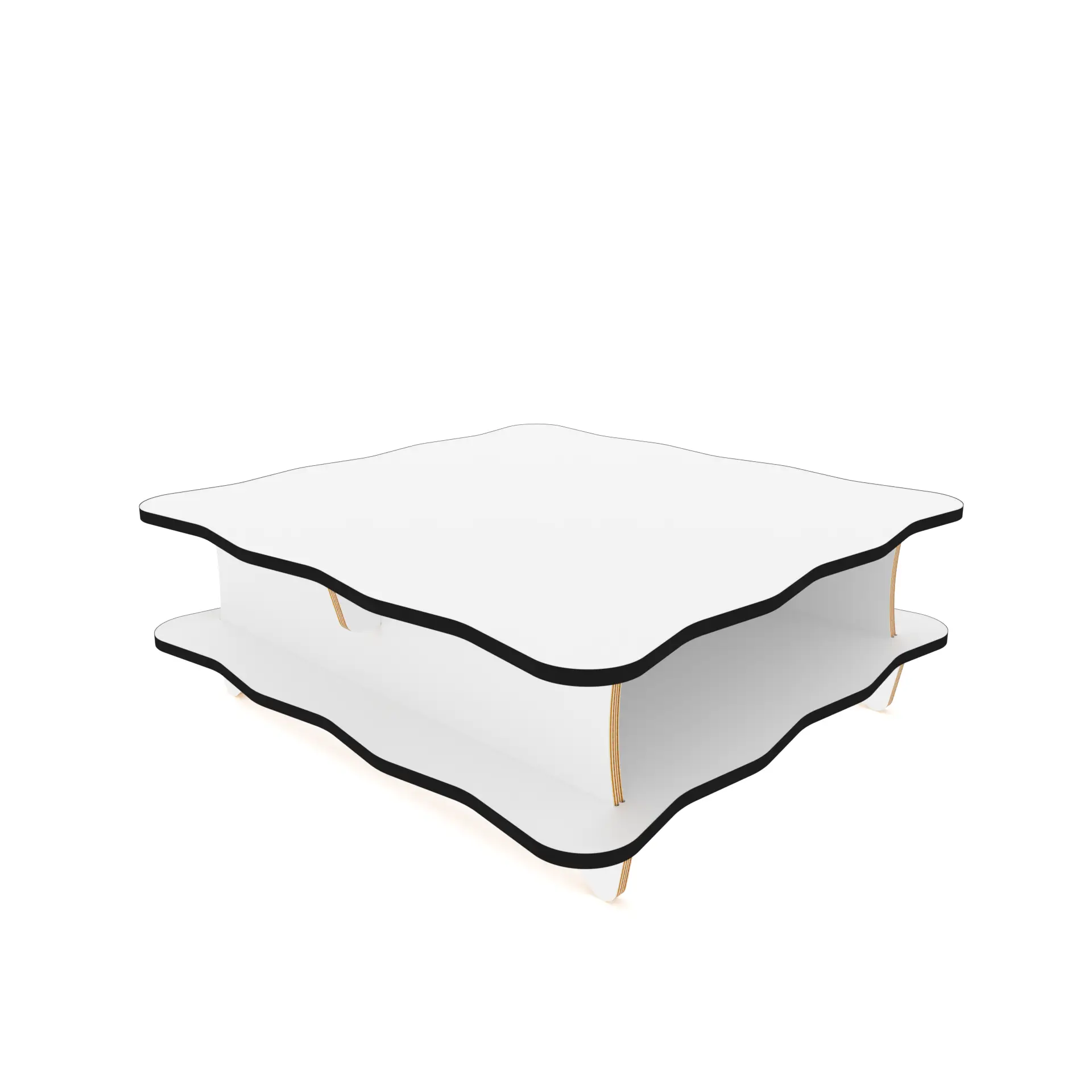 Coffee table with a soft wavy vibe for ocean lovers